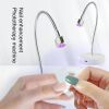 1 Set Non-Slip Base Reusable Multipurpose USB Nail Polish Curing Light Phototherapy Lamp Mini Nail Dryer for Nail Salon