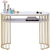Nail Table Marbling Texture Salon Nail Desk Home Spa Beauty Stylist Equipment