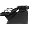 Ainfox Shampoo Barber Backwash Chair, ABS Plastic Shampoo Bowl Sink Chair for Spa Beauty Salon (Black)
