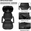 Ainfox Shampoo Barber Backwash Chair, ABS Plastic Shampoo Bowl Sink Chair for Spa Beauty Salon (Black)