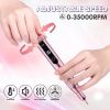 Makartt Cordless Nail Drill 35000RPM Rechargeable Electric Nail File ELLSEE Portable E Filer, Professional Manicure Kit