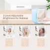 Mini Skincare Fridge with Dimmable LED Mirror, 4Liter/6 Cans Cooler and Warmer for Makeup, Cosmetic, Beauty, Food, Portable Smal