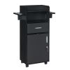 Beauty Salon Trolley Cart, Salon Cabinet with 360° Wheels, 6 Tool Holders, 1 Drawer, Salon Station Rolling Cart