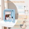 Mini Skincare Fridge with Dimmable LED Mirror, 4Liter/6 Cans Cooler and Warmer for Makeup, Cosmetic, Beauty, Food, Portable Smal