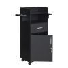 Beauty Salon Trolley Cart, Salon Cabinet with 360° Wheels, 6 Tool Holders, 1 Drawer, Salon Station Rolling Cart