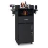 Beauty Salon Trolley Cart, Salon Cabinet with 360° Wheels, 6 Tool Holders, 1 Drawer, Salon Station Rolling Cart