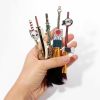 Japan Anime Cosplay10pcs Demon Slayer Kimetsu no Yaiba Makeup Brushes Set Tool Women Powder Eyeshadow Face Cosmeitcs Fan Collect