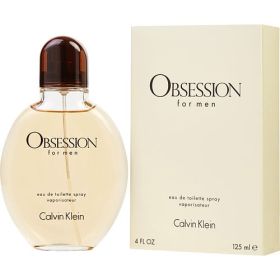 OBSESSION by Calvin Klein (Scent: Bergamot, Grapefruit, Cinnamon, Mandarin Orange, Lime, Lavender, Coriander, Brazilian Rosewood, Sage, Red Berries, Jasmine, Myrhh, Carnation, Pine Tree, Nutmeg, Vanilla, Musk, Patchouli, Vetiver, Sandalwood, Amber, Option: MEN, size: 4 OZ)
