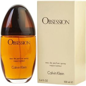 OBSESSION by Calvin Klein (Scent: Basil, Peach, Vanilla, Lemon, Bergamot, Mandarin Orange, Green Notes, Jasmine, Orange Blossom, Rose, Cedar, Sandalwood, Coriander, Oakmoss, Spices, Vetiver, Vanilla, Incense, Civet, Musk, Amber, Option: WOMEN, size: 3.4 OZ)