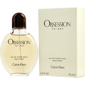 OBSESSION by Calvin Klein (Scent: Bergamot, Grapefruit, Cinnamon, Mandarin Orange, Lime, Lavender, Coriander, Brazilian Rosewood, Sage, Red Berries, Jasmine, Myrhh, Carnation, Pine Tree, Nutmeg, Vanilla, Musk, Patchouli, Vetiver, Sandalwood, Amber, Option: MEN, size: 2.5 OZ)