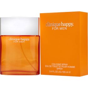 HAPPY by Clinique (Scent: Sea Notes, Lemon, Mandarin Orange, Green Notes, Lime, Rose, Lily of the Valley, Jasmine, Freesia, Cedar, Guaiac Wood, Musk, Cypress, Option: MEN, size: 3.4 OZ)