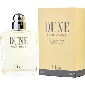 DUNE by Christian Dior (Scent: Cassis, Fig leaf, Basil, Sage, Fig wood bark, Option: MEN, size: 3.4 OZ)