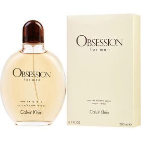 OBSESSION by Calvin Klein (Scent: Bergamot, Grapefruit, Cinnamon, Mandarin Orange, Lime, Lavender, Coriander, Brazilian Rosewood, Sage, Red Berries, Jasmine, Myrhh, Carnation, Pine Tree, Nutmeg, Vanilla, Musk, Patchouli, Vetiver, Sandalwood, Amber, Option: MEN, size: 6.7 OZ)
