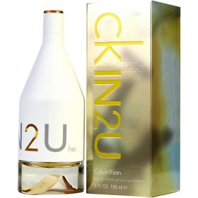 CK IN2U by Calvin Klein (Scent: Red Currant Leaf, Pink Grapefruit, Sicilian Bergamot, Cactus, Orchid, Vanilla, Red Cedar, Amber, Option: WOMEN, size: 5 OZ)