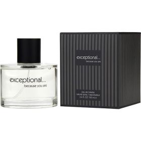EXCEPTIONAL-BECAUSE YOU ARE by Exceptional Parfums (Scent: Citruses, Pineapple, Melon, Mint, Violet leaf, Option: MEN, size: 3.4 OZ)