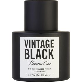 VINTAGE BLACK by Kenneth Cole (Scent: Grapefruit, Lavender, Lime, Pepper, Sandalwood, Option: MEN, size: 3.4 OZ)