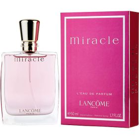 MIRACLE by Lancome (Scent: Freesia, Litchi, Jasmine, Pepper, Mandarin Orange, Ginger, Magnolia, Jasmine, Musk, Amber, Option: WOMEN, size: 1.7 OZ)