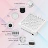Makartt Rechargeable Nail Dust Collector Machine Ultra Thin Cordless Nail Vacuum Dust Collector for Acrylic Nails Drill Portable