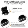 Aluminum Rolling Makeup Train Case, Portable Makeup Organizer Suitcase, Cosmetic Storage Box, Travel Beauty Luggage Trolley